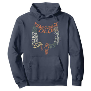 Funny GI Endoscopy Nurse Hoodie Colon Anatomy Colonoscopy TS11 Navy Print Your Wear