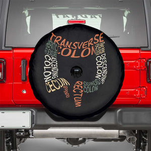 Funny GI Endoscopy Nurse Spare Tire Cover Colon Anatomy Colonoscopy TS11 Black Print Your Wear