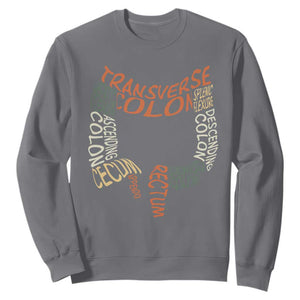 Funny GI Endoscopy Nurse Sweatshirt Colon Anatomy Colonoscopy TS11 Charcoal Print Your Wear