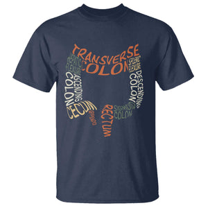 Funny GI Endoscopy Nurse T Shirt Colon Anatomy Colonoscopy TS11 Navy Print Your Wear