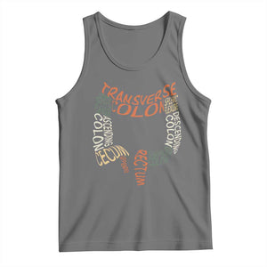 Funny GI Endoscopy Nurse Tank Top Colon Anatomy Colonoscopy TS11 Black Heather Print Your Wear