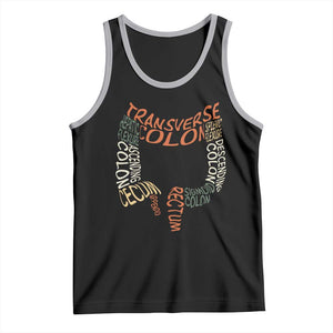 Funny GI Endoscopy Nurse Tank Top Colon Anatomy Colonoscopy TS11 Black Athletic Heather Print Your Wear