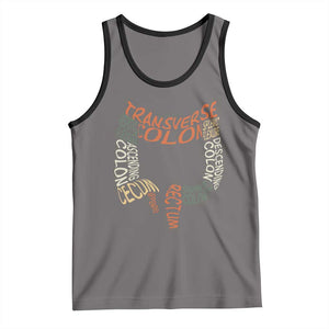 Funny GI Endoscopy Nurse Tank Top Colon Anatomy Colonoscopy TS11 Deep Heather Black Print Your Wear