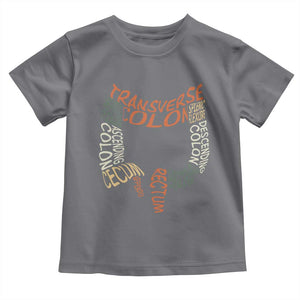 Funny GI Endoscopy Nurse Toddler T Shirt Colon Anatomy Colonoscopy TS11 Charcoal Print Your Wear