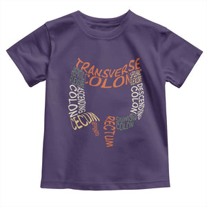 Funny GI Endoscopy Nurse Toddler T Shirt Colon Anatomy Colonoscopy TS11 Purple Print Your Wear