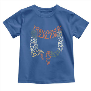 Funny GI Endoscopy Nurse Toddler T Shirt Colon Anatomy Colonoscopy TS11 Royal Blue Print Your Wear