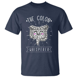 Funny Proctologist Endoscopy Nurse T Shirt The Colon Whisperer Endoscope Nurse TS11 Navy Print Your Wear