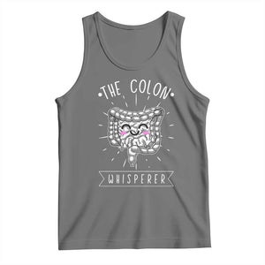 Funny Proctologist Endoscopy Nurse Tank Top The Colon Whisperer Endoscope Nurse TS11 Black Heather Print Your Wear