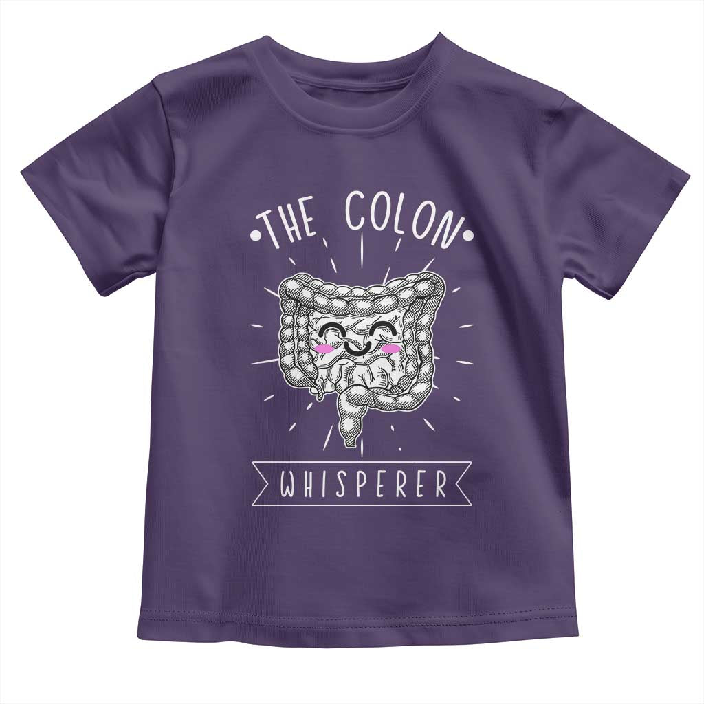 Funny Proctologist Endoscopy Nurse Toddler T Shirt The Colon Whisperer Endoscope Nurse TS11 Purple Print Your Wear