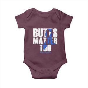 Funny Colon Cancer Awareness Baby Onesie Butts Matter Too Save The Butts TS11 Maroon Print Your Wear