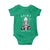 Funny St Patrick's Day Cat Baby Onesie Saint Pawtrick TS11 Irish Green Print Your Wear