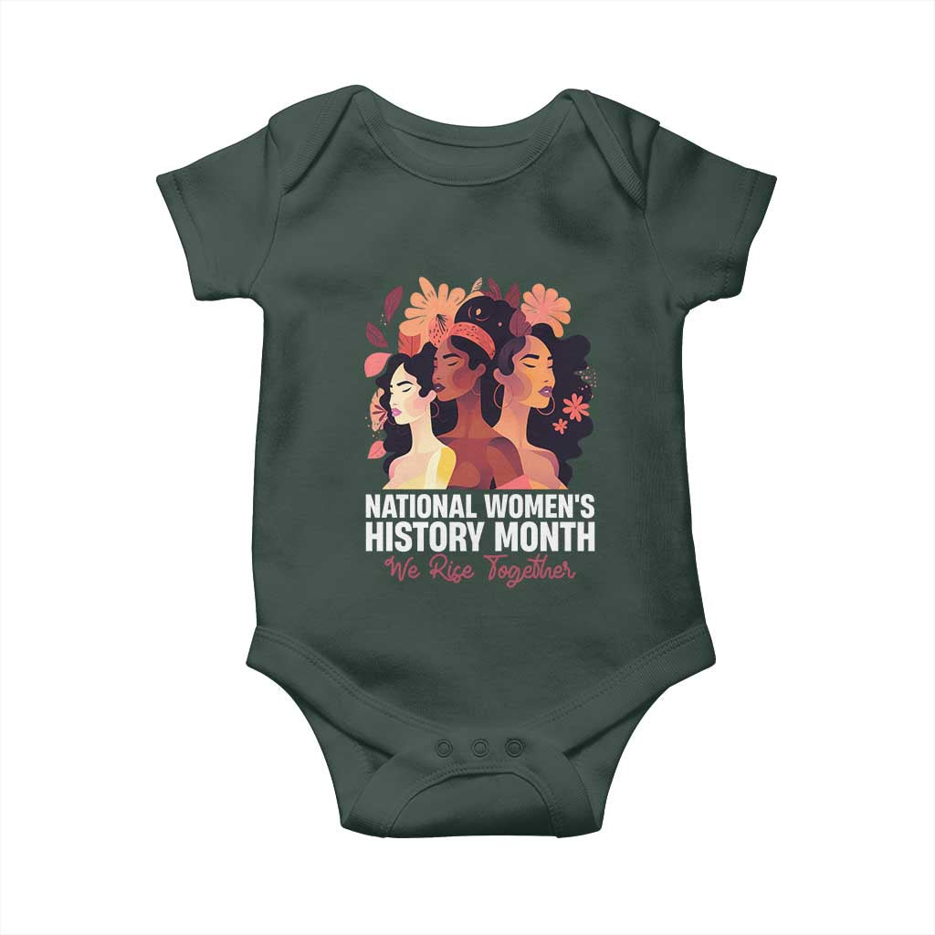 National Women's History Month We Rise Together Baby Onesie TS11 Print Your Wear