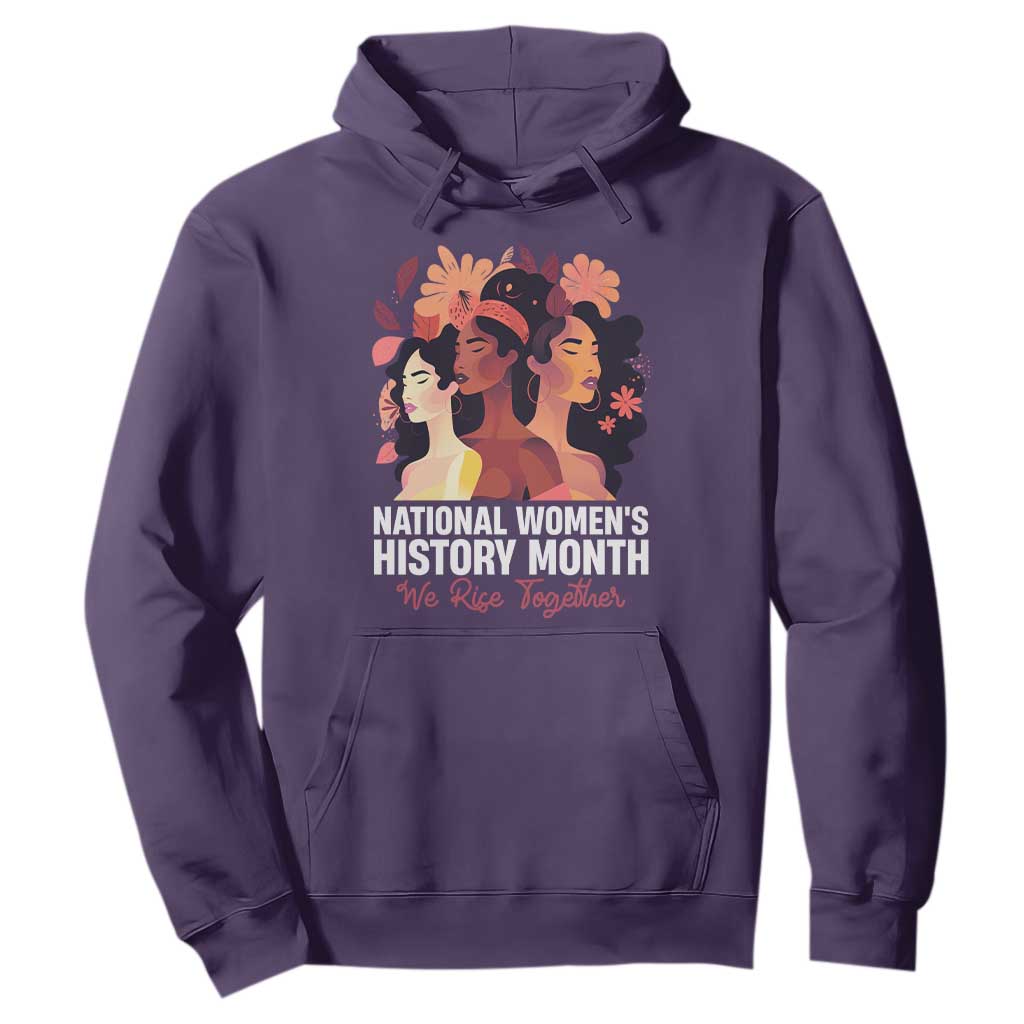 National Women's History Month We Rise Together Hoodie TS11 Purple Print Your Wear