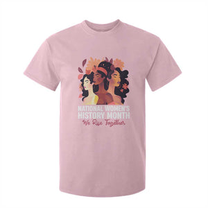 National Women's History Month We Rise Together T Shirt For Kid TS11 Light Pink Print Your Wear
