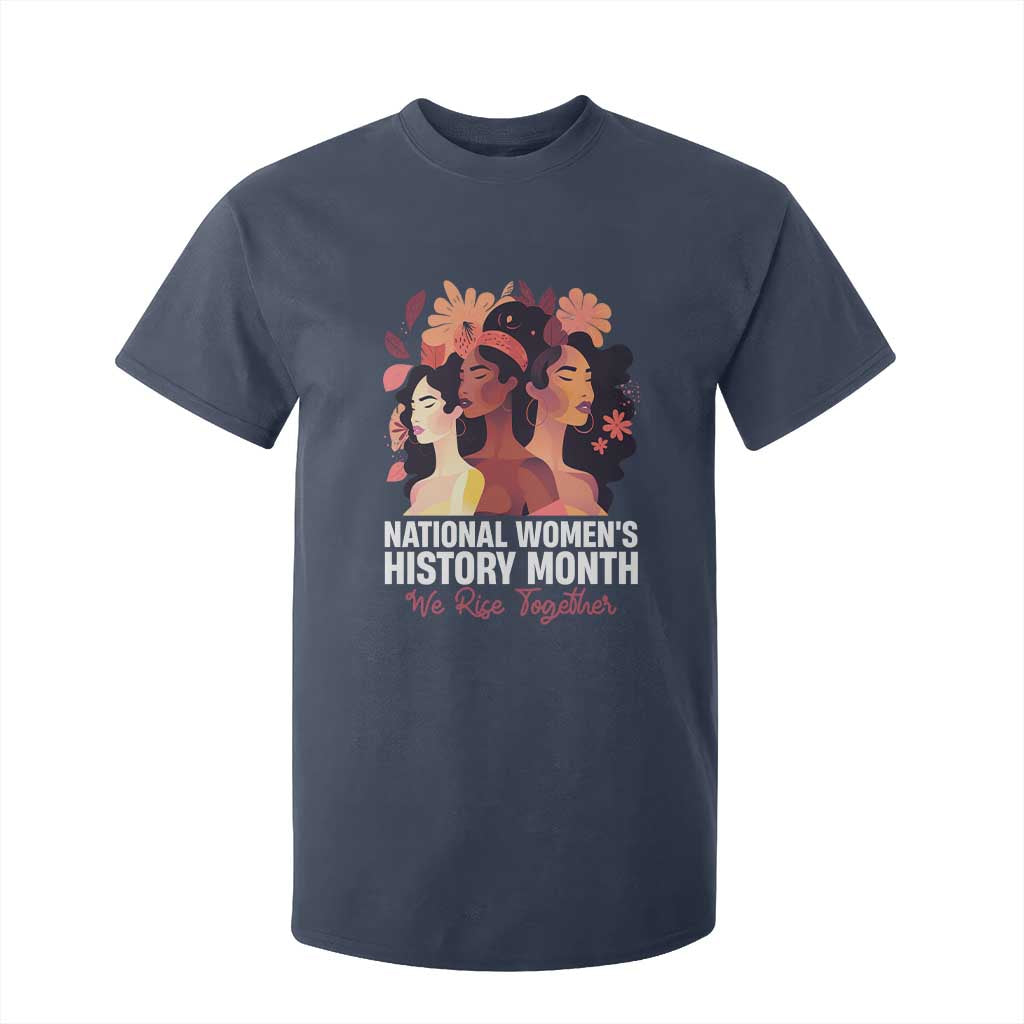 National Women's History Month We Rise Together T Shirt For Kid TS11 Navy Print Your Wear