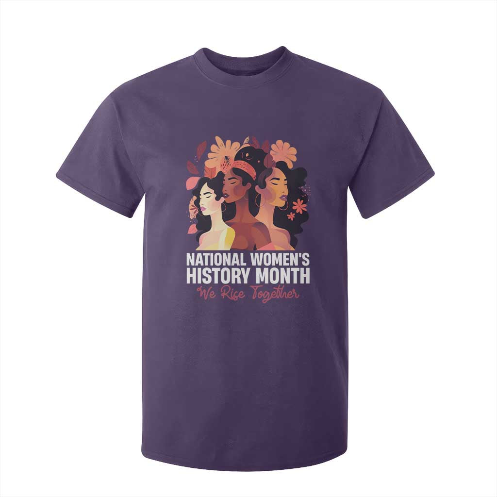National Women's History Month We Rise Together T Shirt For Kid TS11 Purple Print Your Wear