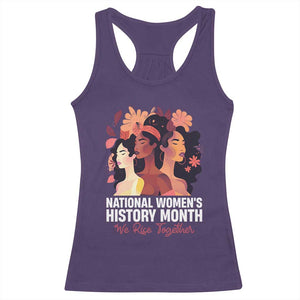National Women's History Month We Rise Together Racerback Tank Top TS11 Purple Print Your Wear