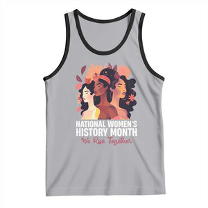 National Women's History Month We Rise Together Tank Top TS11 Athletic Heather Black Print Your Wear