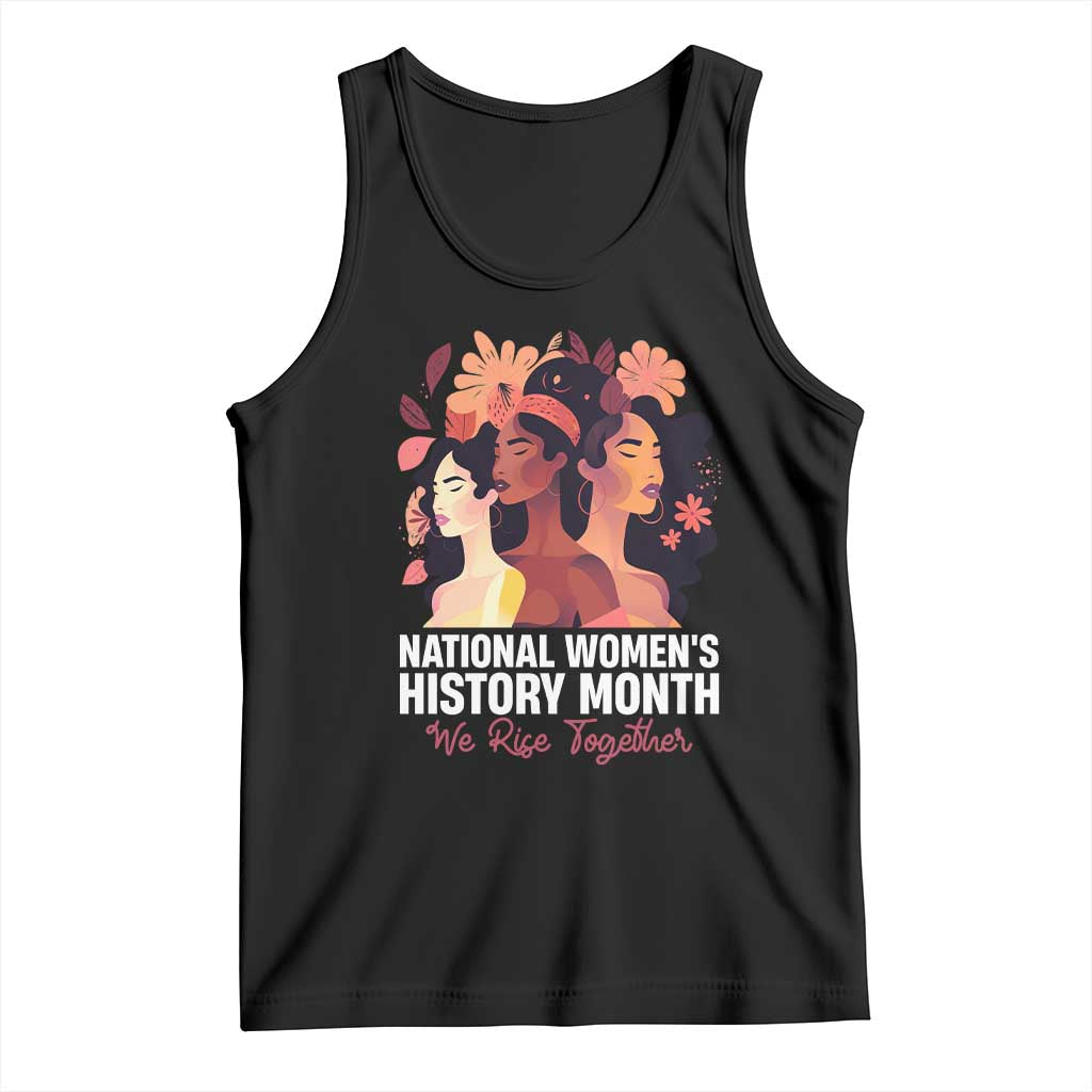 National Women's History Month We Rise Together Tank Top TS11 Black Print Your Wear