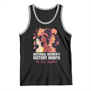 National Women's History Month We Rise Together Tank Top TS11 Black Athletic Heather Print Your Wear