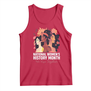 National Women's History Month We Rise Together Tank Top TS11 Red Print Your Wear