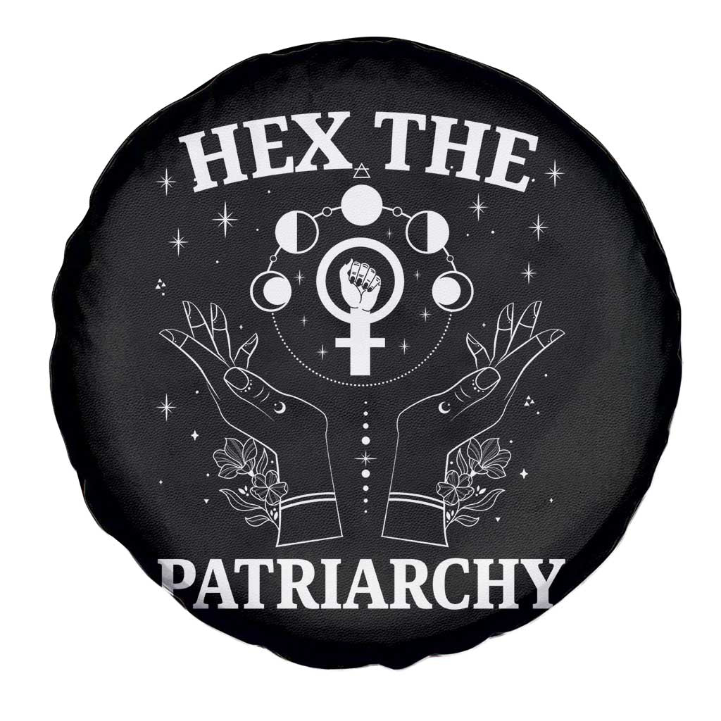 Hex The Patriarchy Spare Tire Cover Feminist Witch Female Symbol TS11 Print Your Wear