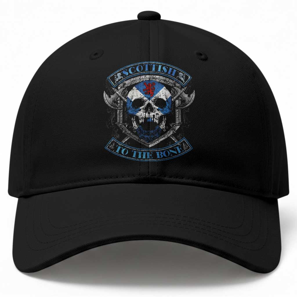 Funny Scottish Viking Baseball Cap Scottish To The Bone Vintage Scottish Lion Rampant Flag Skull TS11 Print Your Wear