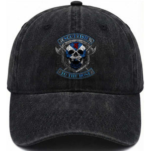 Funny Scottish Viking Washed Cotton Baseball Cap Scottish To The Bone Vintage Scottish Lion Rampant Flag Skull TS11 Print Your Wear