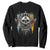 Scottish Warrior Sweatshirt Vintage Skull Celtic Cross Scottish Lion Rampant Flag TS11 Black Print Your Wear