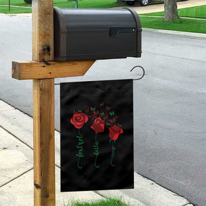 Funny Foxtrot Delta Tango Garden Flag Vintage Rose Flowers Butterfly TS11 Print Your Wear