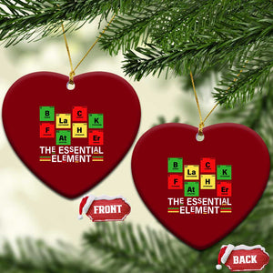 Black Father The Essential Element Ceramic Ornament Father's Day Juneteenth Chemistry Periodic Table TS11 Print Your Wear