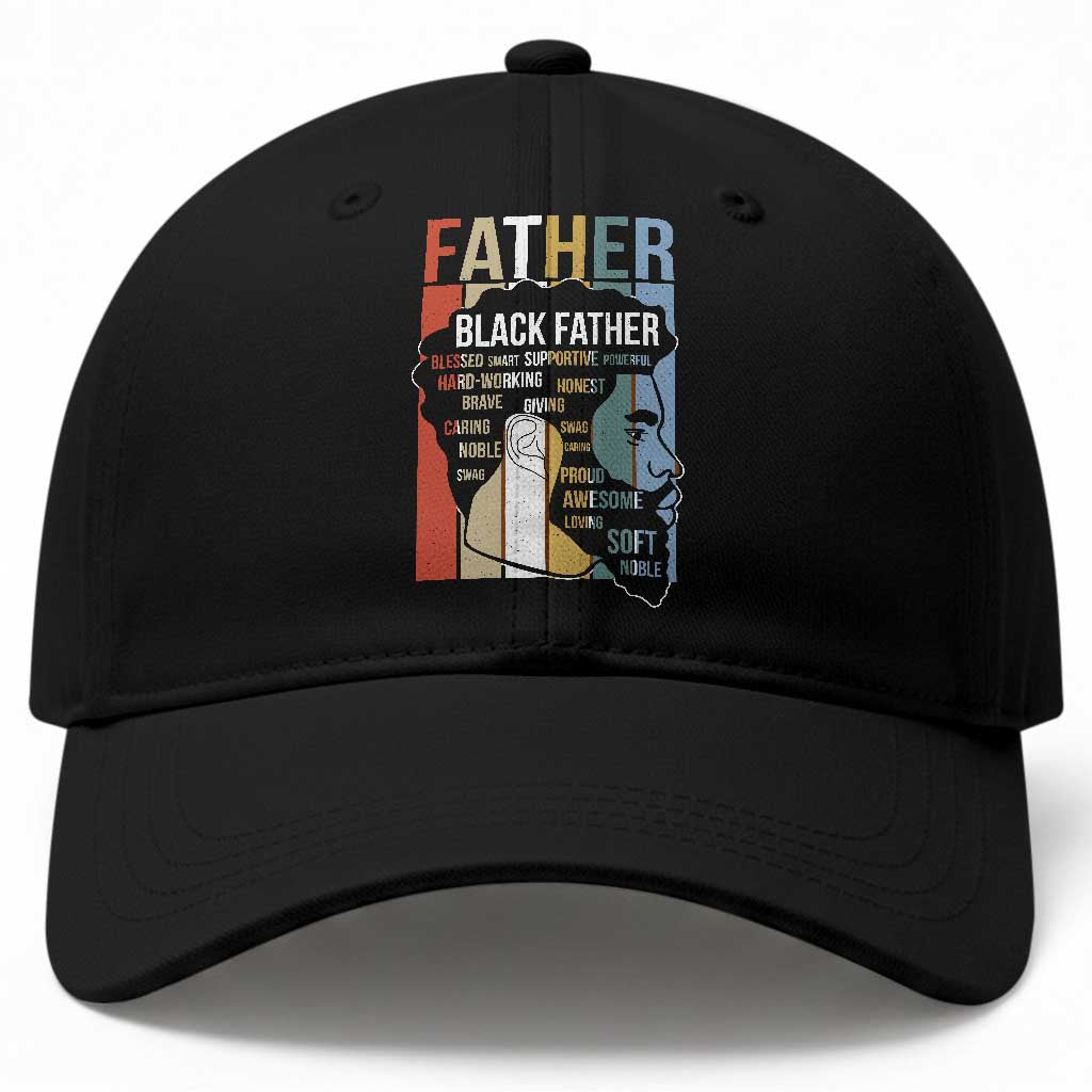 African American Black Father Baseball Cap Fathers Day Juneteenth TS11 Print Your Wear