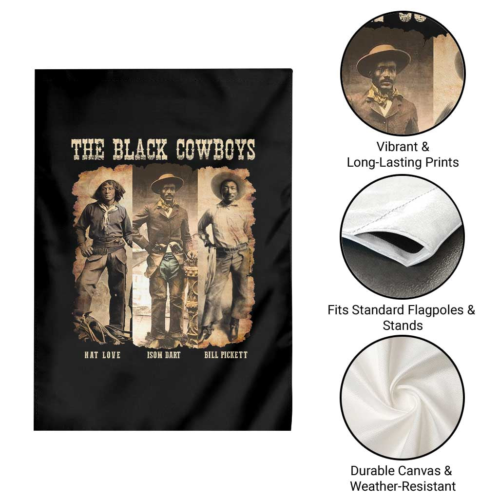 The Black Cowboys Nat Love Isom Dart Bill Pickett Garden Flag African American Cowboy Legend TS11 Print Your Wear