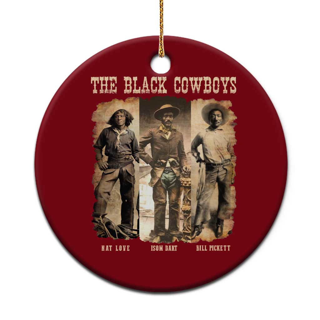 The Black Cowboys Nat Love Isom Dart Bill Pickett Ceramic Ornament African American Cowboy TS11 1pc Red Print Your Wear