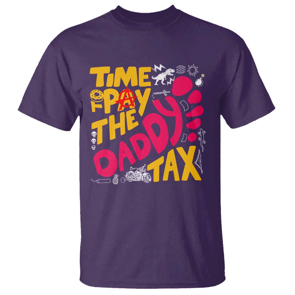 Time To Pay The Daddy Tax T Shirt Dungeon Gamer Dad Father’s Day TS11 Purple Print Your Wear