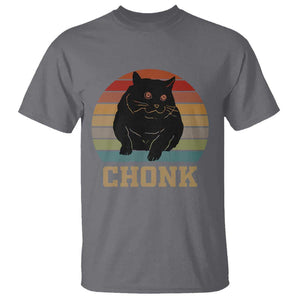 Funny Cat T Shirt Chonk Black Fat Kitten TS11 Charcoal Print Your Wear