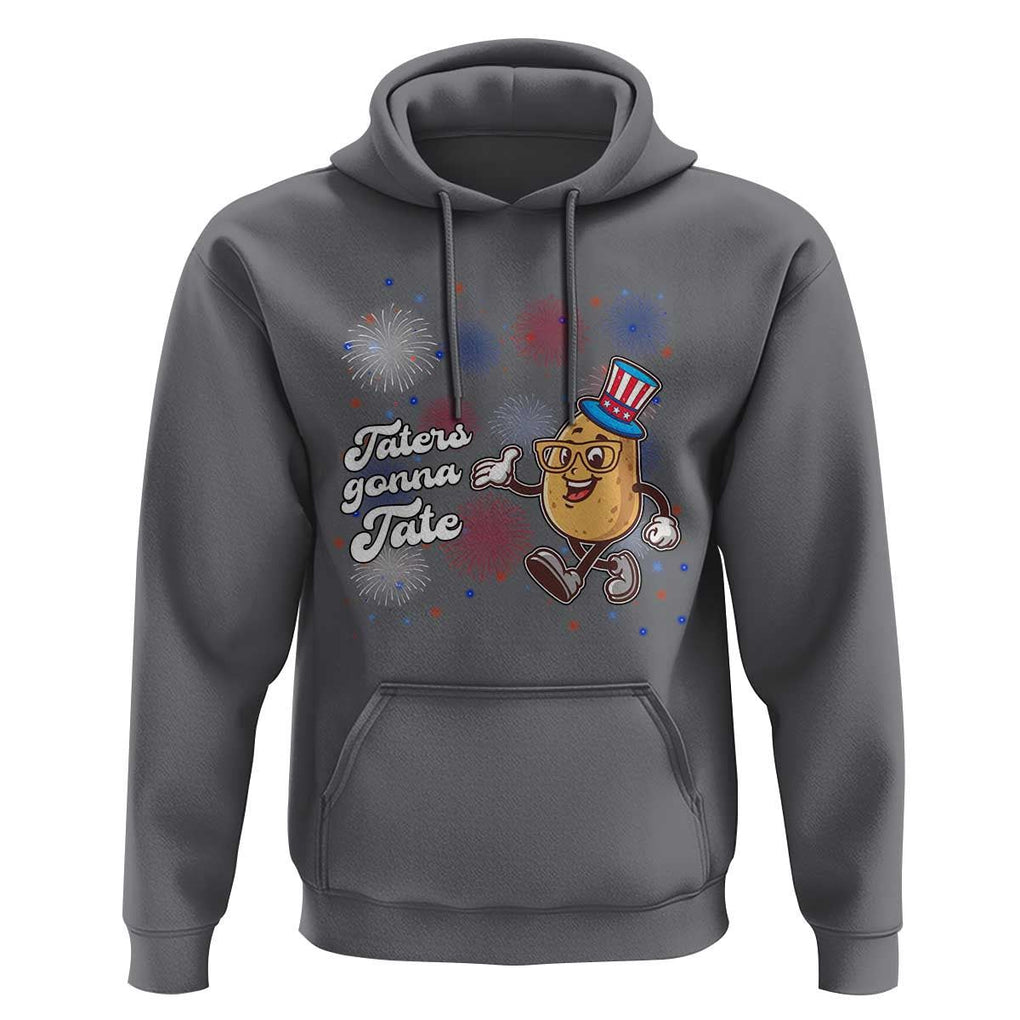 Funny Tater Tot Foodie Hoodie Taters Gonna Tate Potato TS11 Charcoal Print Your Wear