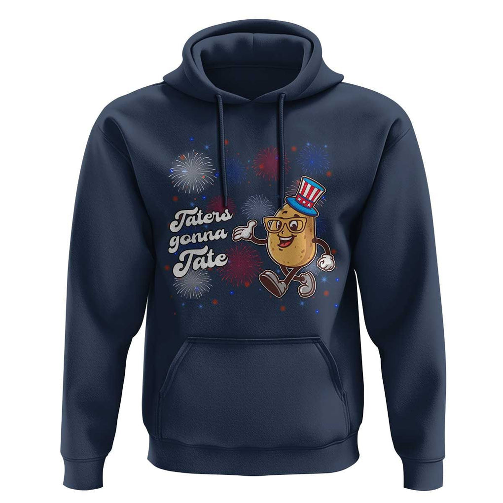 Funny Tater Tot Foodie Hoodie Taters Gonna Tate Potato TS11 Navy Print Your Wear