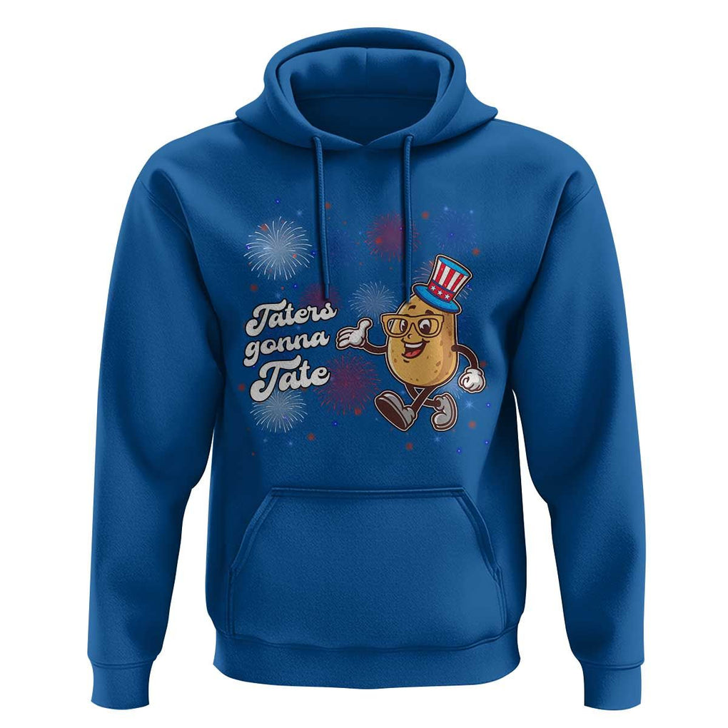 Funny Tater Tot Foodie Hoodie Taters Gonna Tate Potato TS11 Royal Blue Print Your Wear