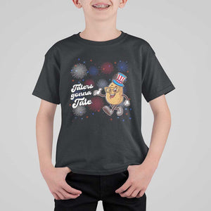 Funny Tater Tot Foodie T Shirt For Kid Taters Gonna Tate Potato TS11 Black Print Your Wear