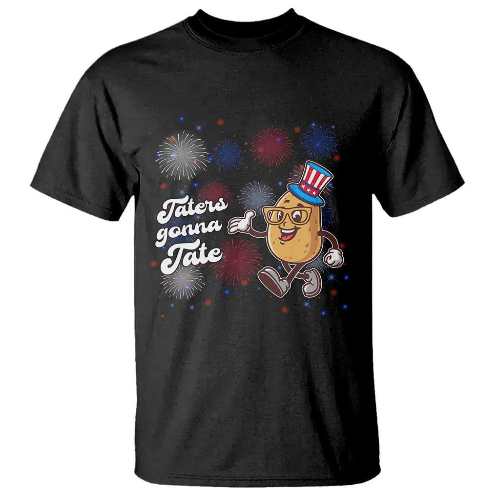 Funny Tater Tot Foodie T Shirt Taters Gonna Tate Potato TS11 Black Print Your Wear