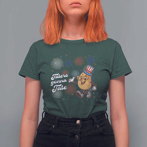 Funny Tater Tot Foodie T Shirt For Women Taters Gonna Tate Potato TS11 Dark Forest Green Print Your Wear