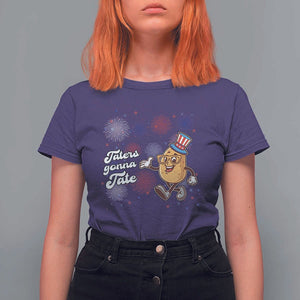 Funny Tater Tot Foodie T Shirt For Women Taters Gonna Tate Potato TS11 Purple Print Your Wear