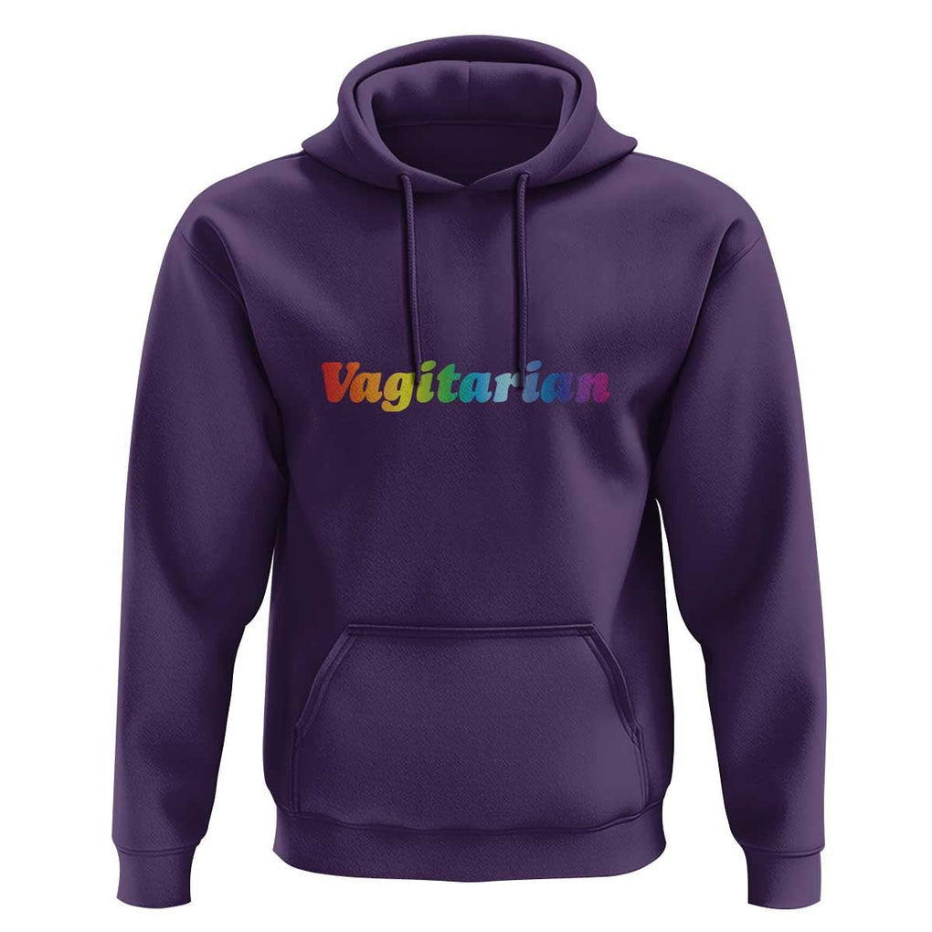 Funny Lesbian Hoodie Vagitarian LGBT Pride Month TS11 Purple Print Your Wear