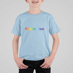 Funny Lesbian T Shirt For Kid Vagitarian LGBT Pride Month TS11 Light Blue Print Your Wear