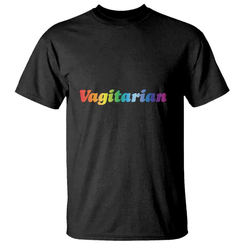 Funny Lesbian T Shirt Vagitarian LGBT Pride Month TS11 Black Print Your Wear