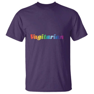 Funny Lesbian T Shirt Vagitarian LGBT Pride Month TS11 Purple Print Your Wear
