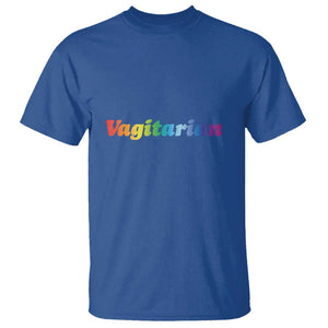 Funny Lesbian T Shirt Vagitarian LGBT Pride Month TS11 Royal Blue Print Your Wear