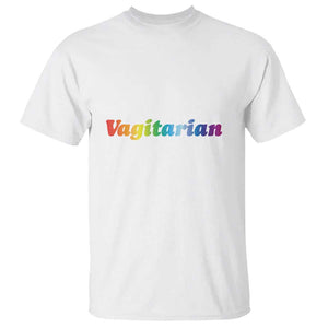 Funny Lesbian T Shirt Vagitarian LGBT Pride Month TS11 White Print Your Wear