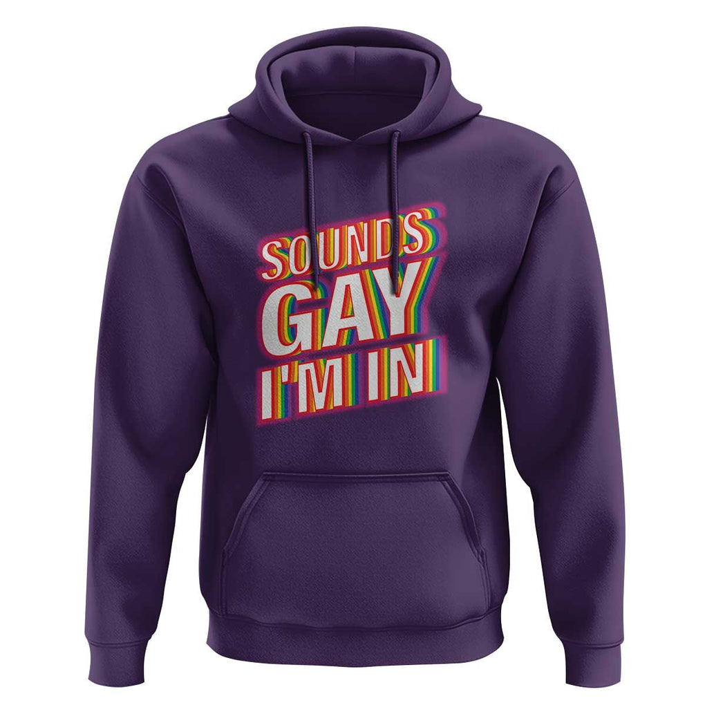 Funny LGBT Hoodie Sounds Gay I'm In LGBTQ Community TS11 Purple Print Your Wear